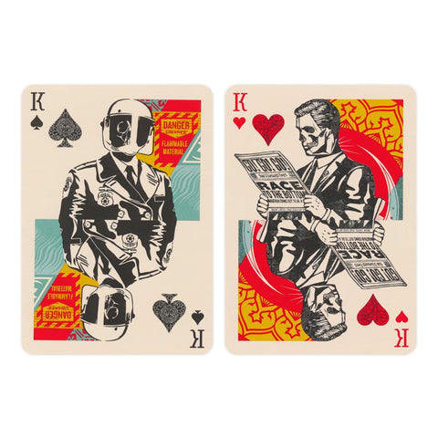 OBEY x Theory11 žaidimo kortos – 3 kolekcinės kaladės pokeriui