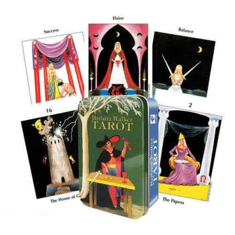 Barbara Walker skardinėje dėžutėje Tarot kortosHOBI.LT 🇱🇹