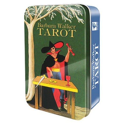 Barbara Walker skardinėje dėžutėje Tarot kortosHOBI.LT 🇱🇹