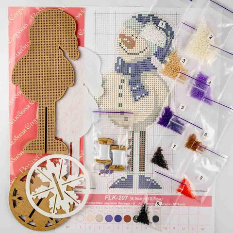 Karoliukų siuvinėjimo rinkinys ant medžio su PRECIOSA – Wonderland Crafts