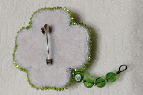 Karoliukų siuvinėjimo rinkinys sagės gamybai Crystal Art „Sėkmės simbolis“