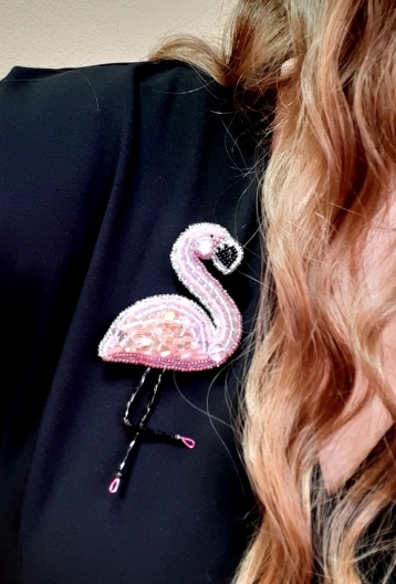 Segės „Flamingas“ karoliukų siuvinėjimo rinkinys