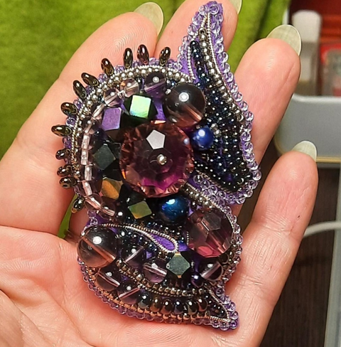 Karoliukų siuvinėjimo rinkinys sagės „Drakonas“, Crystal Art