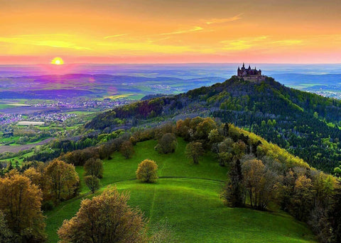 Burg Hohenzollern Castle 1000 Piece Puzzle - RAVENSBURGER dėlionėHOBI.LT 🇱🇹