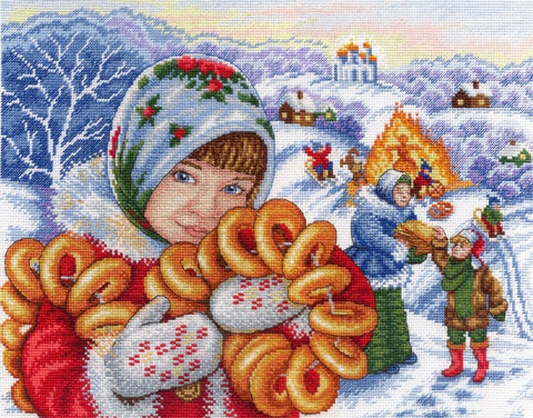 Celebration Time! Maslenitsa SNV - 621 siuvinėjimo rinkinys iš MP StudijaHOBI.LT 🇱🇹