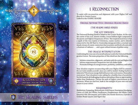 Celestial Frequencies Oracle Cards and Healing Activators Oracle kortos