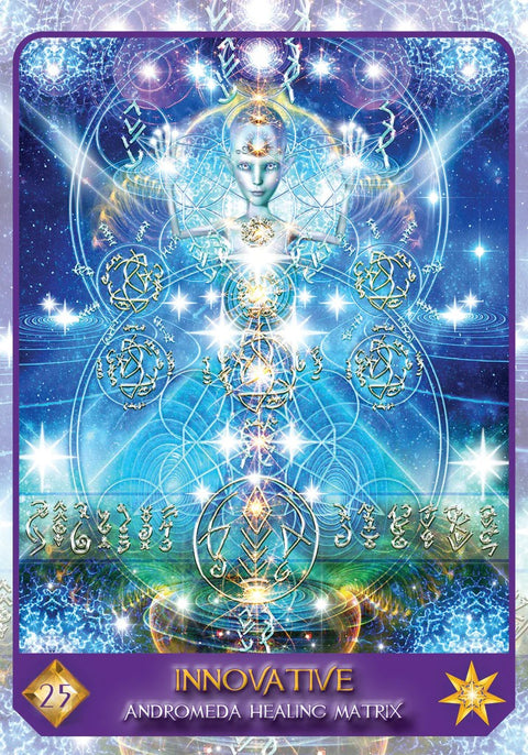 Celestial Frequencies Oracle Cards and Healing Activators Oracle kortos