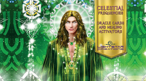 Celestial Frequencies Oracle Cards and Healing Activators Oracle kortos
