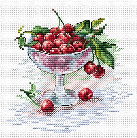 MP Studija: Cherry Treat SM - 094 - Siuvinėjimo rinkinys - HOBI.LT 🇱🇹