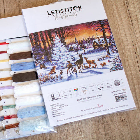 Christmas Wood SLETI947 - siuvinėjimo kryželiu rinkinysHOBI.LT 🇱🇹