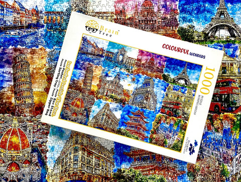 Brain Tree Games dėlionė „Spalvoti stebuklai“ – 500 det., atsitiktinis pjūvis, 49×36 cm