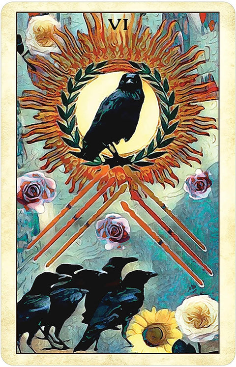 US Games Systems: Crow Tarot kišeninio dydžio leidimo kortos US Games Systems - HOBI.LT 🇱🇹