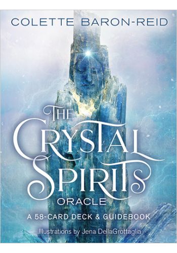 Oracle kortelių rinkinys Colette Baron-Reid – 58 kortos su vadovu, mėlynas krištolinio bokšto viršelis