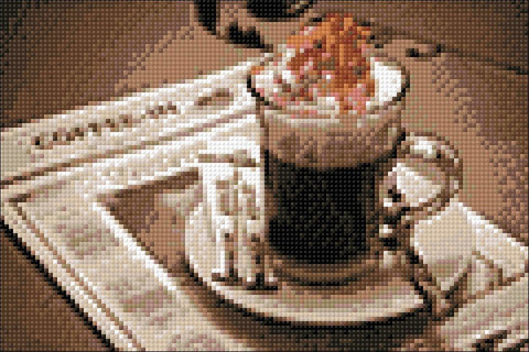 Wizardi: Deimantinis paveikslas Coffee Time WD047 30*20 cm - HOBI.LT 🇱🇹