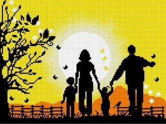 HOBI.LT 🇱🇹: Deimantinis paveikslas Family AZ - 1208 Dydis: 29х38 - HOBI.LT 🇱🇹