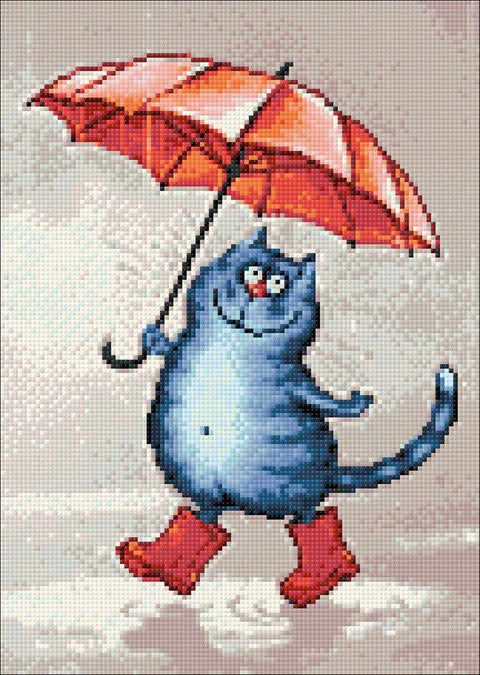 Wizardi: Deimantinis paveikslas Spring Rain WD193 27*38 cm - HOBI.LT 🇱🇹