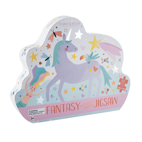 Floss & Rock dėlionė „Fantazija“ – 80 det., blizgi folija, 50×35 cm, vaikams 3+