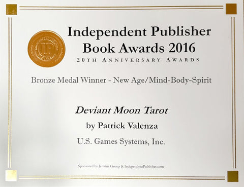 Deviant Moon Tarot kortų rinkinys – 2016 Independent Publisher Book Awards bronzos medalis, leidėjas U.S. Games Systems