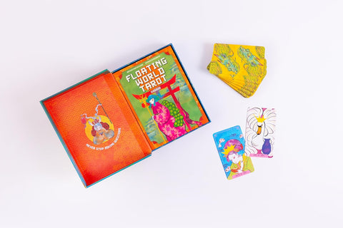 Įkvepiančios manga stiliaus taro kortos „Floating World“, 78 + vadovas