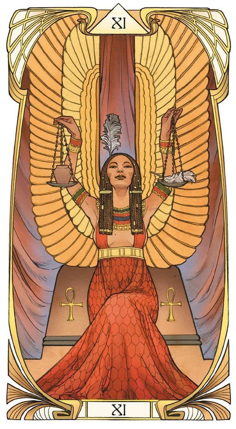 Lo Scarabeo: Egyptian Art Nouveau Tarott kortos - HOBI.LT 🇱🇹