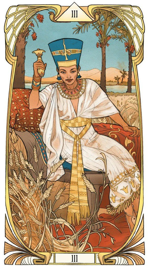 Lo Scarabeo: Egyptian Art Nouveau Tarott kortos - HOBI.LT 🇱🇹