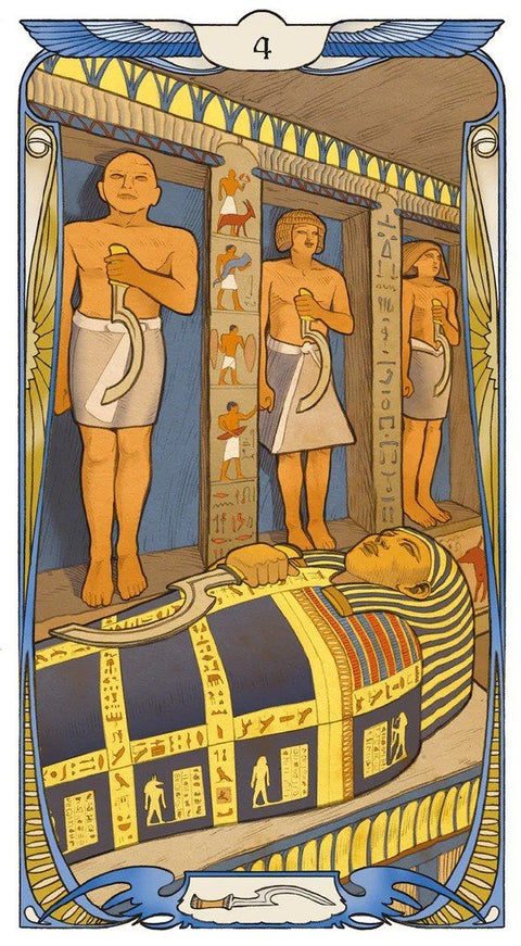 Lo Scarabeo: Egyptian Art Nouveau Tarott kortos - HOBI.LT 🇱🇹