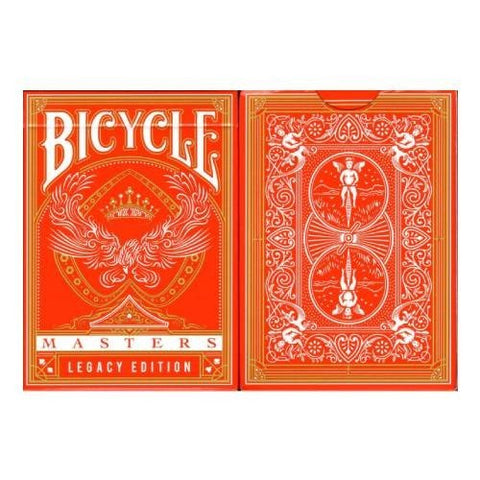 Bicycle kortos Legacy Edition oranžinė dėžutė su dekoratyviu priekiniu ir nugariniu dizainu