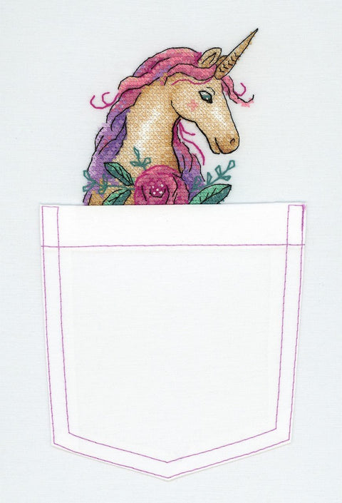 MP Studija: Fairytale Unicorn SV - 250 - Siuvinėjimo rinkinys - HOBI.LT 🇱🇹