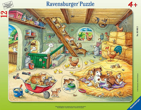 Ravensburger: Farm animals 12 Piece Puzzle - RAVENSBURGER dėlionė - HOBI.LT 🇱🇹