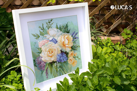 Luca - s: Floral Bouquet SB2370 - siuvinėjimo kryželiu rinkinys - HOBI.LT 🇱🇹