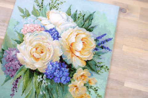 Luca - s: Floral Bouquet SB2370 - siuvinėjimo kryželiu rinkinys - HOBI.LT 🇱🇹