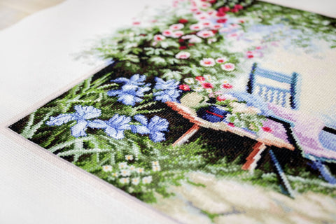 Luca - s: Flower Garden SB2342 - siuvinėjimo kryželiu rinkinys - HOBI.LT 🇱🇹