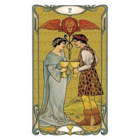 Lo Scarabeo: Golden Art Nouveau Tarott Mini kortos - HOBI.LT 🇱🇹