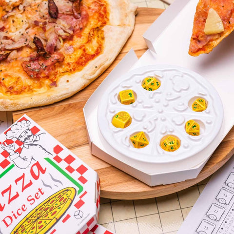 Pica Margherita stalo RPG kauliukų rinkinys – žalia-raudona, kolekcijai
