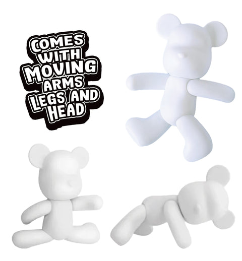 Splat Planet Marble Bear rankdarbių rinkinys – 23 cm meškiukas su metaliniais marmuro dažais (4+)