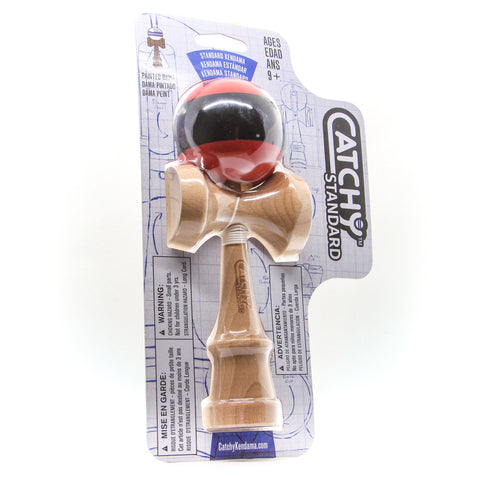 Kendama YoYoFactory medinė raudona, 18 cm – triukams, nuo 9 m.