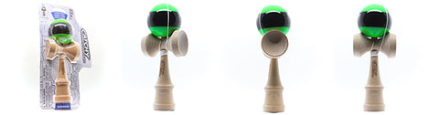 YoYoFactory medinė žalia kendama, 18 cm – triukams, 9+