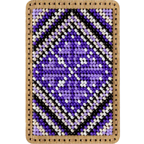 Karoliukų siuvinėjimo rinkinys adatinei, 6×9 cm, 5 spalvų, 975 karoliukų