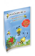 Mokomoji knygelė vaikams: Skaičiuok iki 10 ir rašyk skaičius – Vasaros spalvų karalystė (PIO)