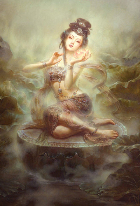 Blue Angel: Kuan Yin Oracle pocket edition kortos kišeninis leidimas - HOBI.LT 🇱🇹