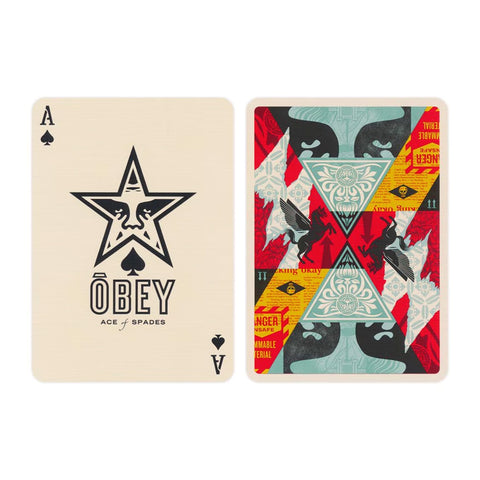 OBEY x Theory11 žaidimo kortos – 3 kolekcinės kaladės pokeriui