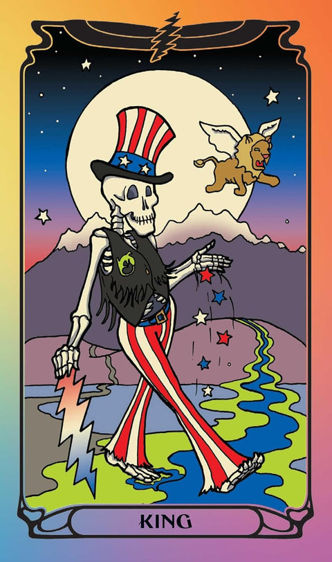 Grateful Dead taro kaladė su vadovu – 78 kortos, oficiali kolekcinė
