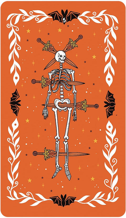 Happy Halloween taro kaladė – 78 kortos, iliustruotas vadovas