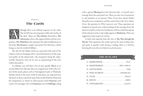 The Sherwood Oracle: mistinės Robino Hudo orakulo kortos, 36 vnt + vadovas