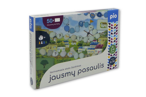 Jausmų pasaulis – emocijų lavinimo stalo žaidimas vaikams 6–14 m., PIO