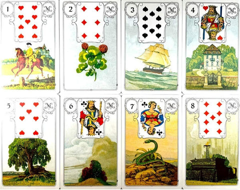 AGM: Lenormand Blue Owl Premium Edition kortos - HOBI.LT 🇱🇹