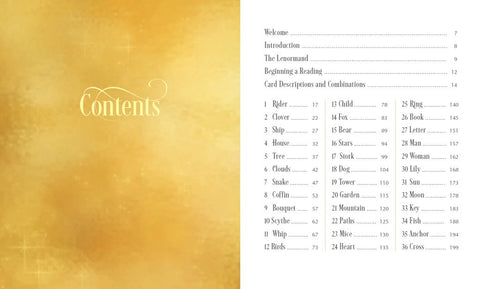 Lenormand of Enchantment kortos