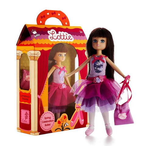 Lottie Balerina lėlė 18 cm – lanksti, vaikiškų proporcijų, 3+
