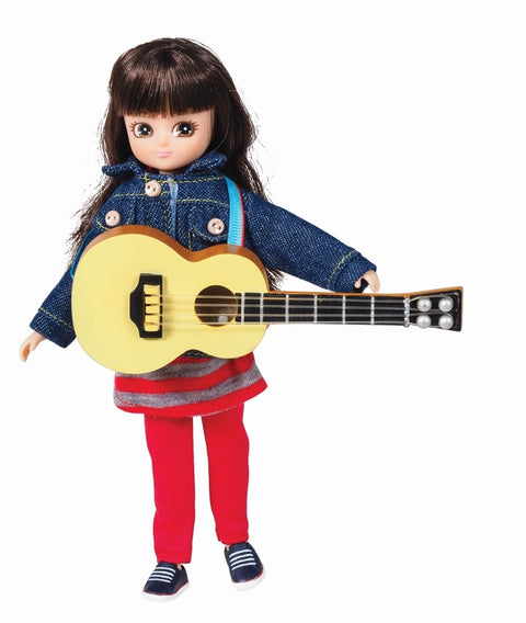 Lottie lėlė „Muzikantė“ su gitara, natomis ir stovu, 18 cm, 3+