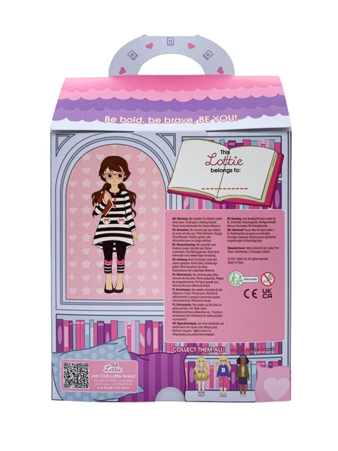 Lottie lėlė „Pasakų metas“ – 18 cm skaitytoja su knyga, 3+